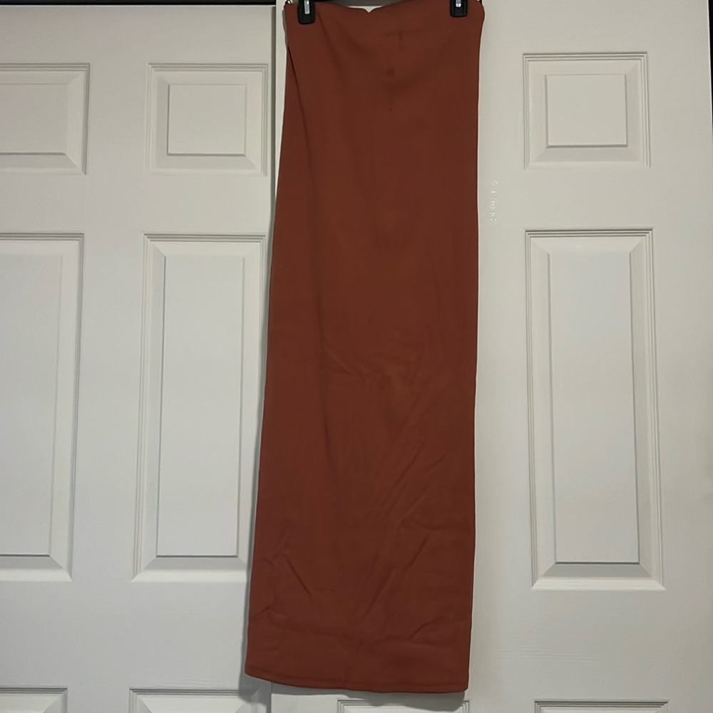 Ribbed bandeau/ Tube dress